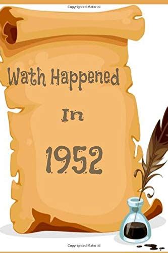 1952|What Happened In 1952